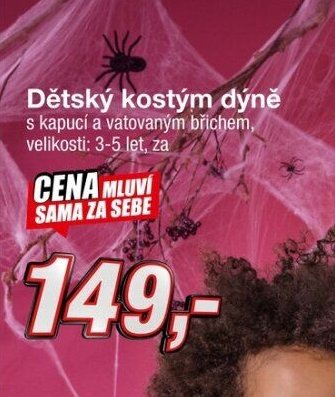 Dětský kostým dýně