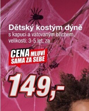 Dětský kostým dýně