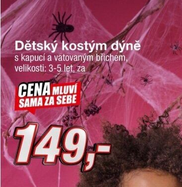Dětský kostým dýně