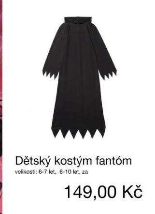 Dětský kostým fantóm