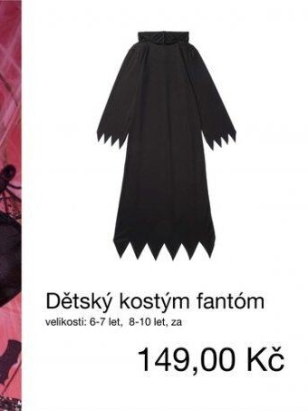 Dětský kostým fantóm
