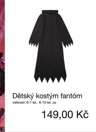 Dětský kostým fantóm