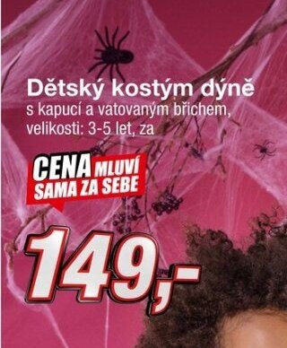 Dětský kostým dýně