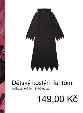 Dětský kostým fantóm