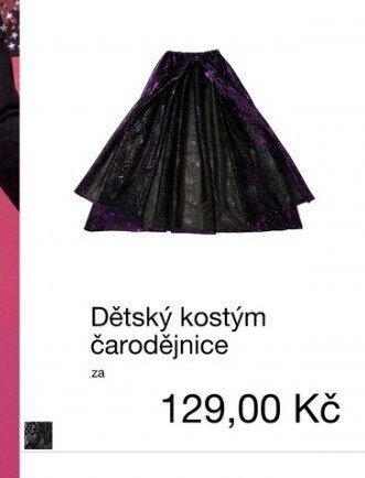 Dětský kostým čarodějnice