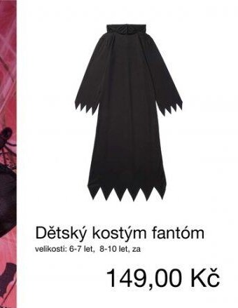 Dětský kostým fantóm