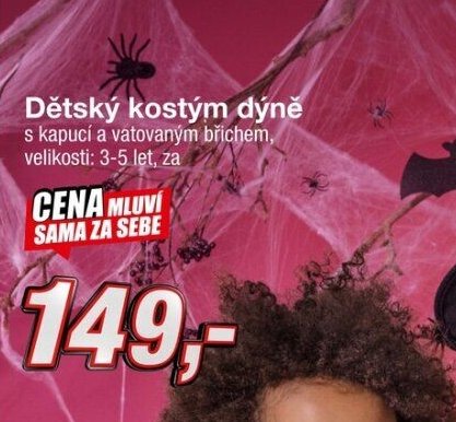 Dětský kostým dýně