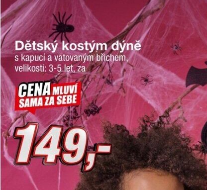 Dětský kostým dýně