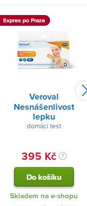 Veroval Nesnášenlivost lepku