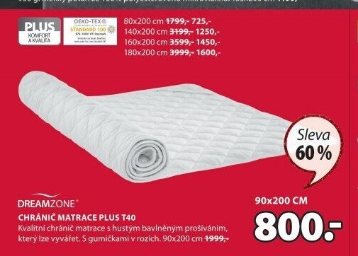 Chránič matrace PLUS T40