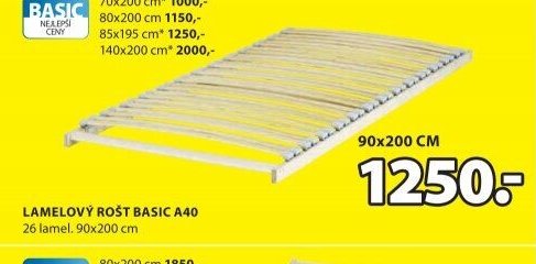 Lamelový rošt BASIC A40