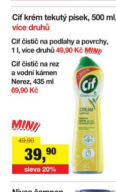 Cif krém tekutý písek