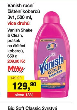 Vanish ruční čištění koberců