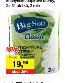 Big Soft Classic 2vrstvé kuchyňské papírové utěrky