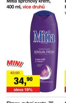 Mitia sprchový krém, 400 ml, více druhů