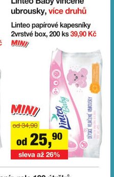 Linteo Baby vlhčené ubrousky, více druhů