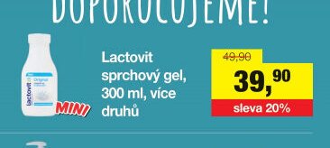 Lactovit sprchový gel, 300 ml, více druhů