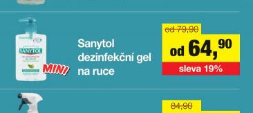 Sanytol dezinfekční gel na ruce