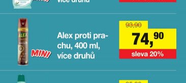 Alex proti prachu, 400 ml, více druhů