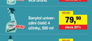 Sanytol univerzální čistící 4 účinky, 500 ml