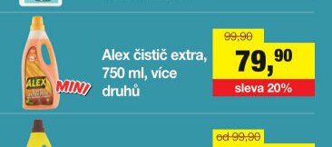 Alex čistič extra, 750 ml, více druhů