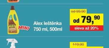 Alex leštěnka 750 ml, 500 ml