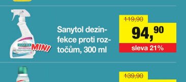 Sanytol dezinfekce proti roztočům, 300 ml