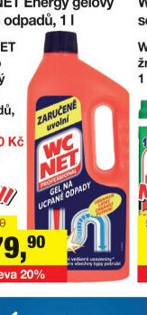 WC NET Turbo gelový čistič odpadů, 1 l