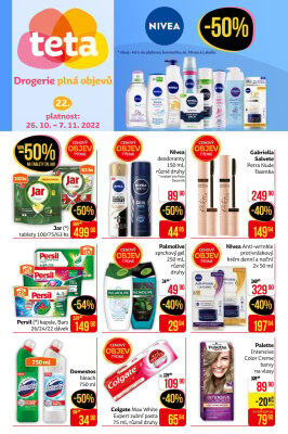 aktuální leták Teta drogerie 26.10.2022-7.11.2022