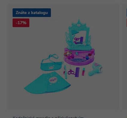 Kadeřnické zrcadlo s příslušenstvím