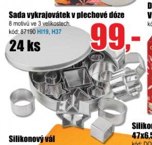 Sada vykrajovátek v plechové dóze 24 ks - EVA.cz aktualniletaky.eu
