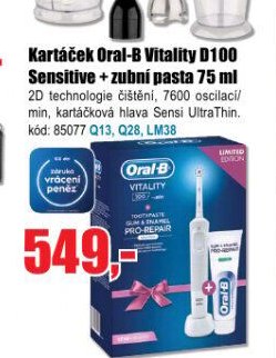 Kartáček Oral-B Vitality D100 Sensitive + zubní pasta - EVA.cz aktualniletaky.eu