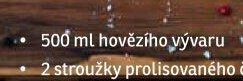 500 ml hovězího vývaru