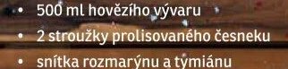 2 stroužky prolisovaného česneku