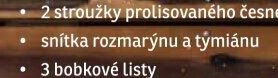 snítka rozmarýnu a tymiánu