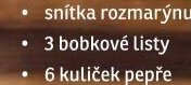 3 bobkové listy