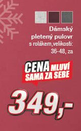 Dámský pletený pulovr s rolákem