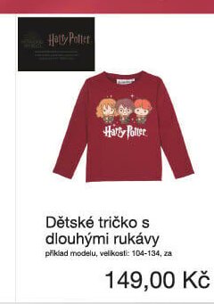 Dětské tričko s dlouhými rukávy