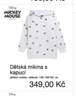 Dětská mikina s kapucí