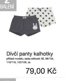 Dívčí panty kalhotky