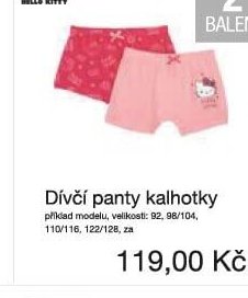Dívčí panty kalhotky