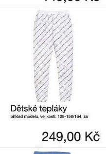 Dětské tepláky - Kik textil aktualniletaky.eu