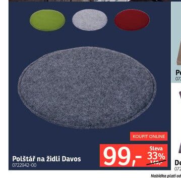 Polštář na židli Davos