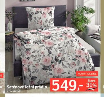 Saténové ložní prádlo