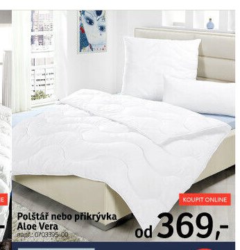 Polštář nebo přikrývka Aloe Vera