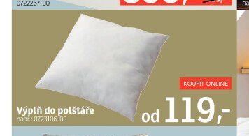 Výplň do polštáře