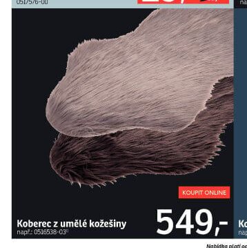 Koberec z umělé kožešiny