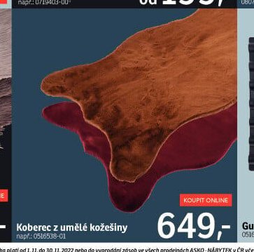 Koberec z umělé kožešiny