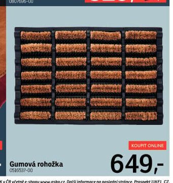Gumová rohožka