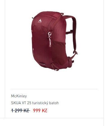 McKinley SKUA VT 25 turistický batoh